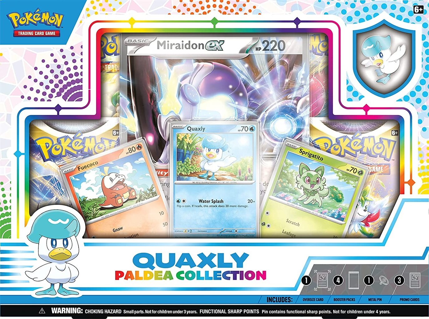 Kortų žaidimas Pokemon TCG - Paldea Collection - Quaxly kaina ir informacija | Stalo žaidimai, galvosūkiai | pigu.lt