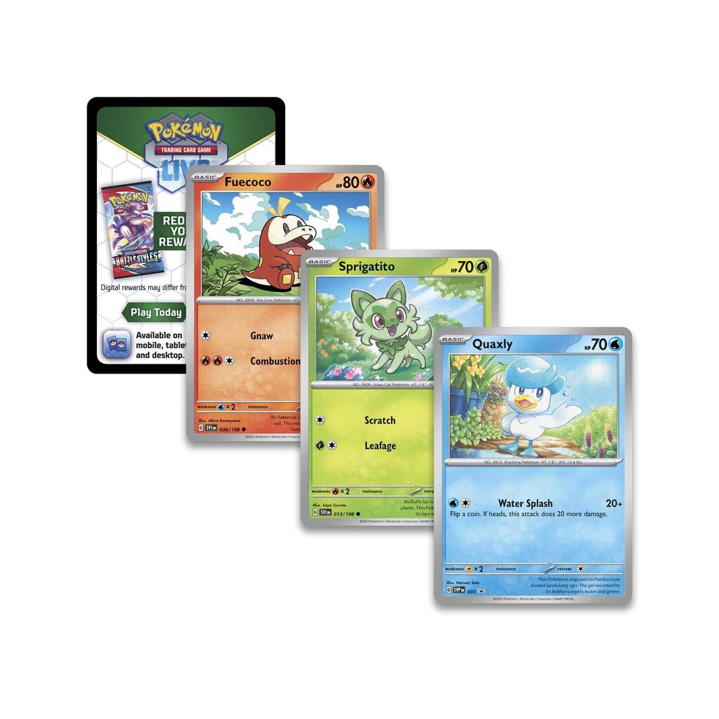 Kortų žaidimas Pokemon TCG - Paldea Collection - Quaxly kaina ir informacija | Stalo žaidimai, galvosūkiai | pigu.lt