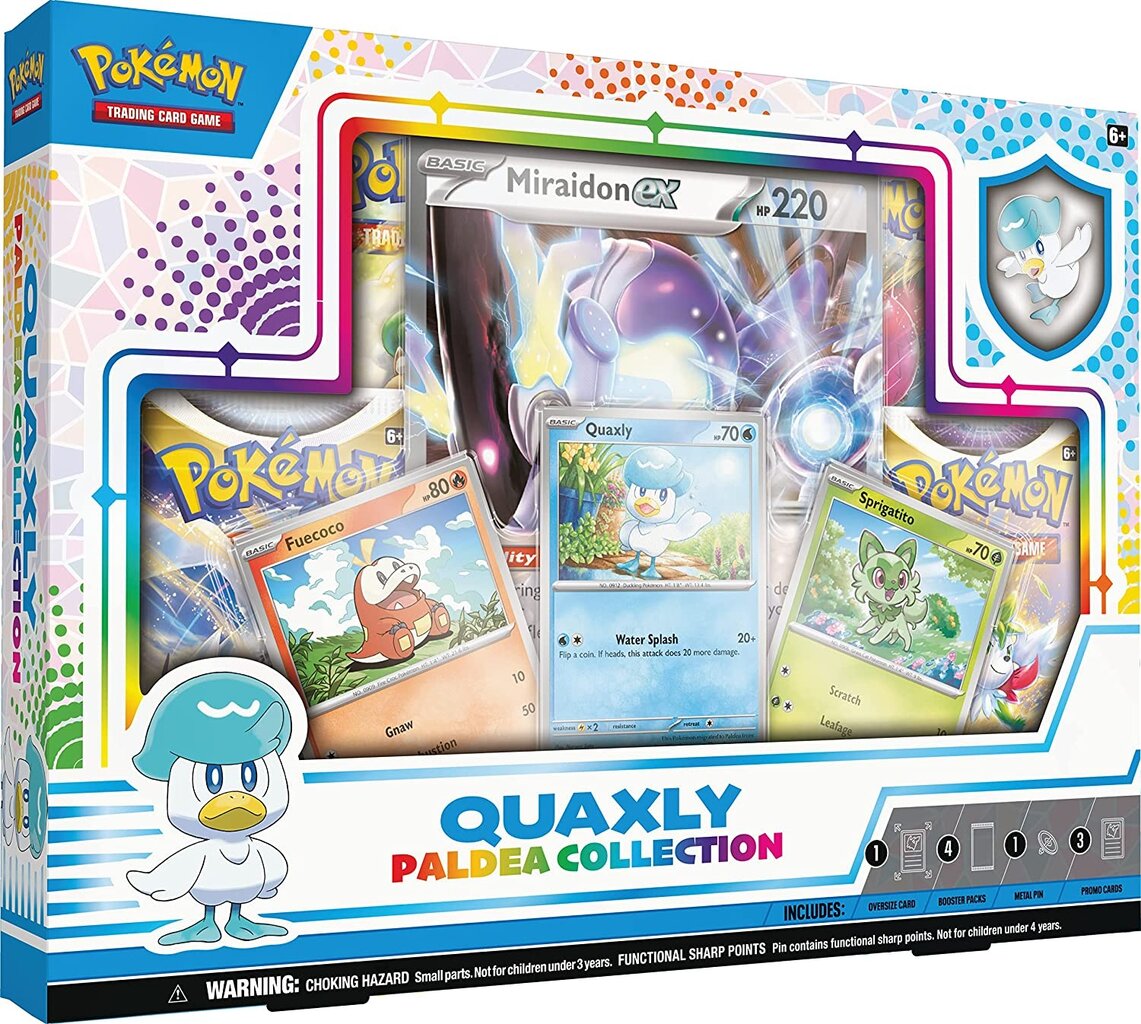 Kortų žaidimas Pokemon TCG - Paldea Collection - Quaxly kaina ir informacija | Stalo žaidimai, galvosūkiai | pigu.lt