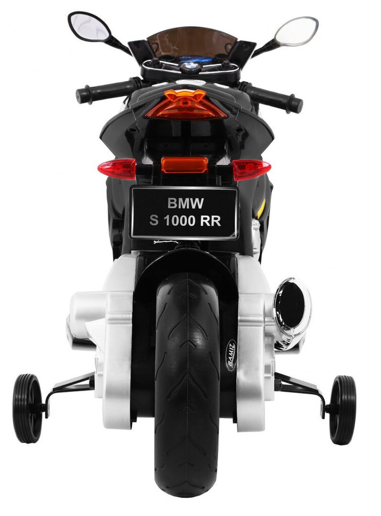Vienvietis elektrinis motociklas BMW S1000RR, juodas kaina ir informacija | Elektromobiliai vaikams | pigu.lt