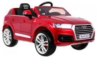 Vienvietis elektromobilis Audi Q7, raudonas kaina ir informacija | Elektromobiliai vaikams | pigu.lt