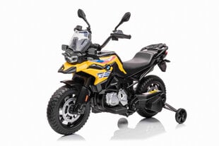 Vienvietis elektrinis motociklas BMW F850GS, geltonas kaina ir informacija | Elektromobiliai vaikams | pigu.lt