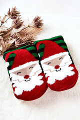 Kalėdinės kojinės moterims, juodos ir žalios kaina ir informacija | Moteriškos kojinės | pigu.lt