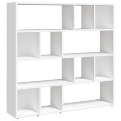 vidaXL Spintelė knygoms/kambario pertvara, balta, 105x24x102cm kaina ir informacija | Lentynos | pigu.lt
