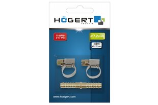 Пневмосоединители Hogert 7,2 мм / 8-12 мм - HT4R820 цена и информация | Шуруповерты, дрели | pigu.lt