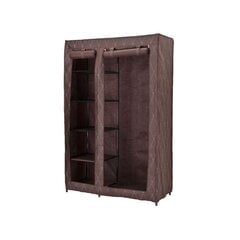 "Текстильный шкаф Kaja Vitto - коричневый цена и информация | Шкафы | pigu.lt