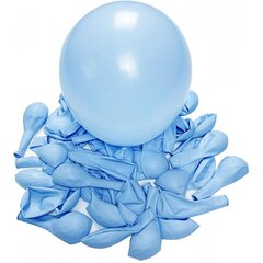 Melsvų balionų pakuotė, 100vnt, 30cm kaina ir informacija | Balionai | pigu.lt
