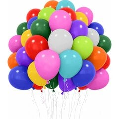 Spalvoti balionai, miksas, 100vnt, 30cm цена и информация | Шарики | pigu.lt