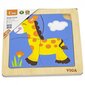 Medinė dėlionė Viga Giraffe (2611) 3191 kaina ir informacija | Žaislai kūdikiams | pigu.lt