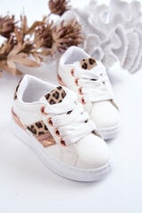 Sportiniai bateliai mergaitėms Leopard White Trixie 18569-69 kaina ir informacija | Sportiniai batai vaikams | pigu.lt