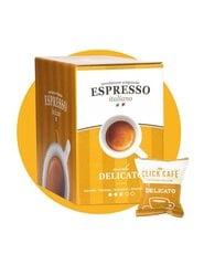 ClickCafe Delicato kavos kapsulės, Nespresso kavos aparatams, 30 vnt. цена и информация | Кофе, какао | pigu.lt