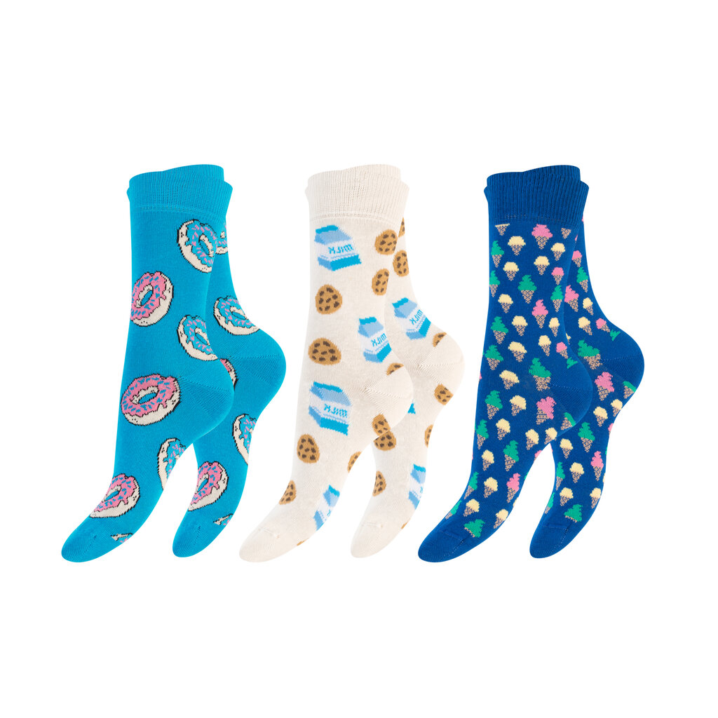 Unisex spalvotos kojinės Footstar Funny Socks 79045, 3 poros kaina ir informacija | Vyriškos kojinės | pigu.lt