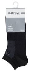 Sportinės kojinės vyrams Kappa 2177, juodos, 3 poros kaina ir informacija | Vyriškos kojinės | pigu.lt
