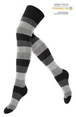 Kojinės virš kelių moterims Yenita 4063, dryžuotos kaina ir informacija | Moteriškos kojinės | pigu.lt