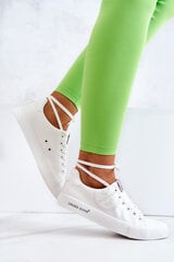 Sportiniai batai moterims Cross Jeans, balti kaina ir informacija | Bateliai moterims | pigu.lt