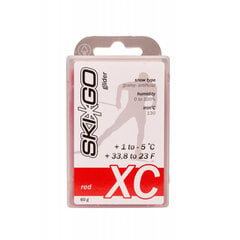 Parafinas SKIGO XC Glider Red (+1..-5C) kaina ir informacija | Lygumų slidžių priežiūros priemonės | pigu.lt