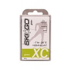 Parafinas SKIGO XC Glider Green (-7..-20C) kaina ir informacija | Lygumų slidžių priežiūros priemonės | pigu.lt