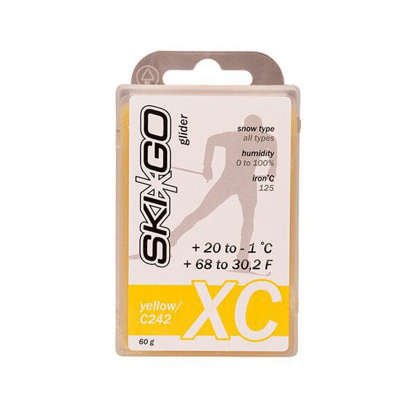 Parafinas SKIGO XC Glider Yellow (+20..-1C) kaina ir informacija | Lygumų slidžių priežiūros priemonės | pigu.lt