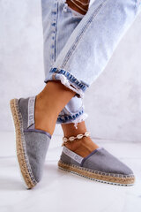 Espadrilės moterims Big Star JJ274876, pilkos цена и информация | Женские туфли | pigu.lt