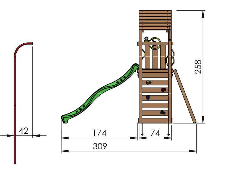 Žaidimo aikštelė Jungle Gym Cocoon kaina ir informacija | Vaikų žaidimų nameliai | pigu.lt