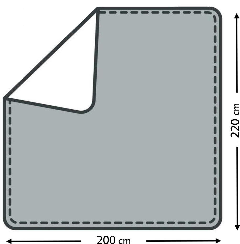 Eysa OSLO Neperšlampama lovatiesė šuo katė vaikas 200x220cm, pilka kaina ir informacija | Lovatiesės ir pledai | pigu.lt