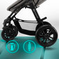 Prekė su pažeidimu.Universalus vežimėlis Kinderkraft 3in1 XMOOV, Grey цена и информация | Prekės su pažeidimu | pigu.lt