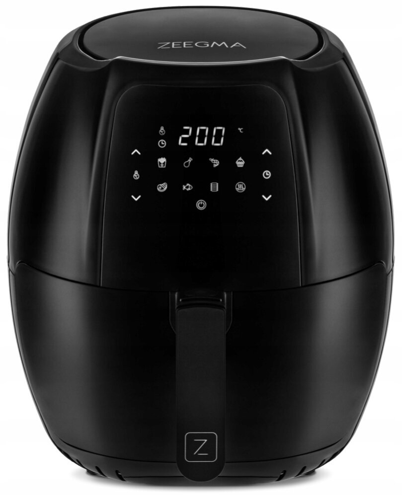 Аэрофритюрницы Karšto oro gruzdintuvė, 7L ZEEGMA KNAPPER GRAND BLACK 1800W  цена | pigu.lt