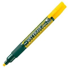 Маркер Liquid chalk markers Pentel Wet Erase, жёлтый, 12 шт. цена и информация | Письменные принадлежности | pigu.lt