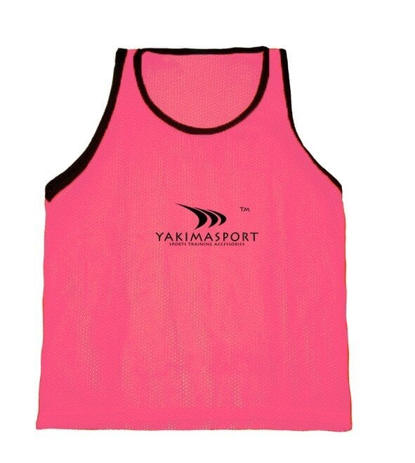 Žymeklis - skiriamieji marškinėliai YakimaSport Junior, rožiniai цена и информация | Futbolo apranga ir kitos prekės | pigu.lt