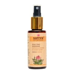 Тоник для волос и кожи головы с гибискусом Hibiscus Sattva Ayurveda, 100мл цена и информация | Средства для укрепления волос | pigu.lt