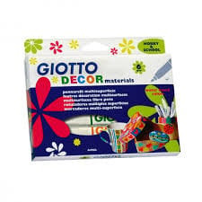 Фломастеры Fila Giotto Decor Materials, 6 цветов, 453300. цена и информация | Принадлежности для рисования, лепки | pigu.lt
