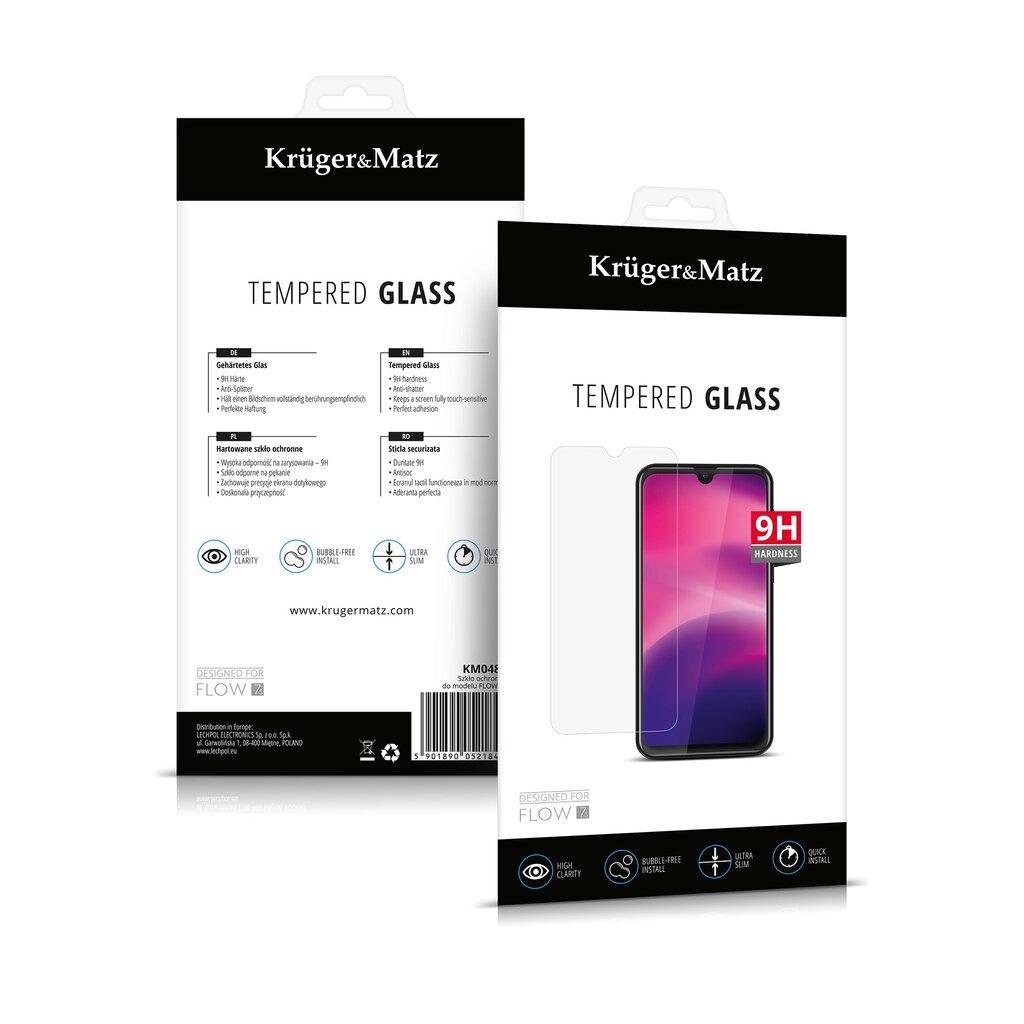 Kruger&Matz Tempered Glass цена и информация | Apsauginės plėvelės telefonams | pigu.lt