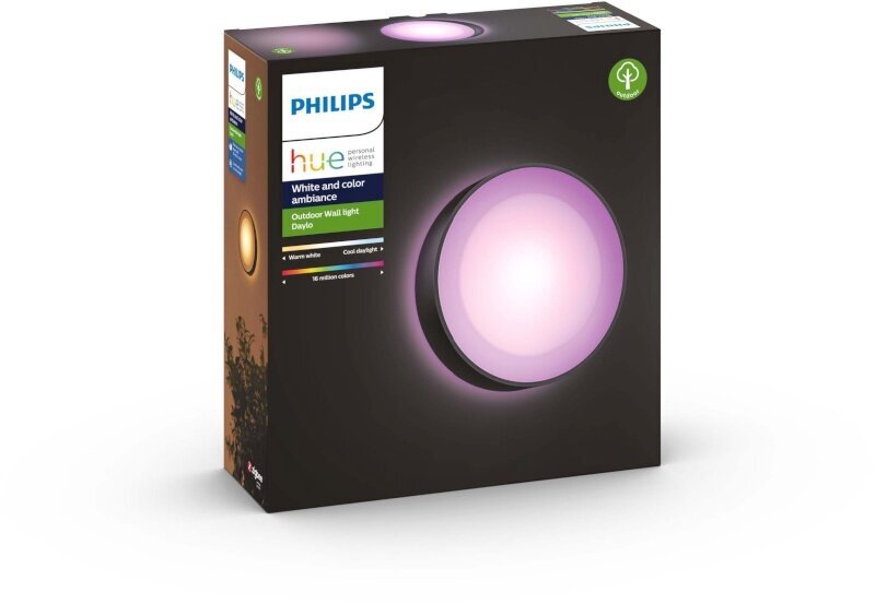 Sieninis lauko šviestuvas Philips Daylo Hue White and color ambiance kaina ir informacija | Lauko šviestuvai | pigu.lt