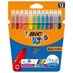 Flomasteriai Bic Kids Couleur, 12 spalv. цена и информация | Принадлежности для рисования, лепки | pigu.lt