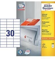 Lipnios etiketės Avery A4, 70x29,7mm. kaina ir informacija | Kanceliarinės prekės | pigu.lt