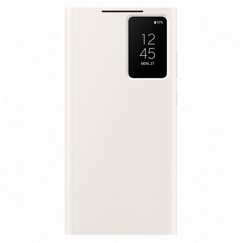 Samsung Galaxy S23 Ultra, Smart View Cover, beige - Cover kaina ir informacija | Priedai telefonams | pigu.lt