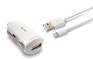 KSIX Car adapter USB, 2.4 A kaina ir informacija | Krovikliai telefonams | pigu.lt