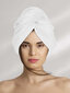 Plaukų rankšluostis turbanas, baltas kaina ir informacija | Rankšluosčiai | pigu.lt