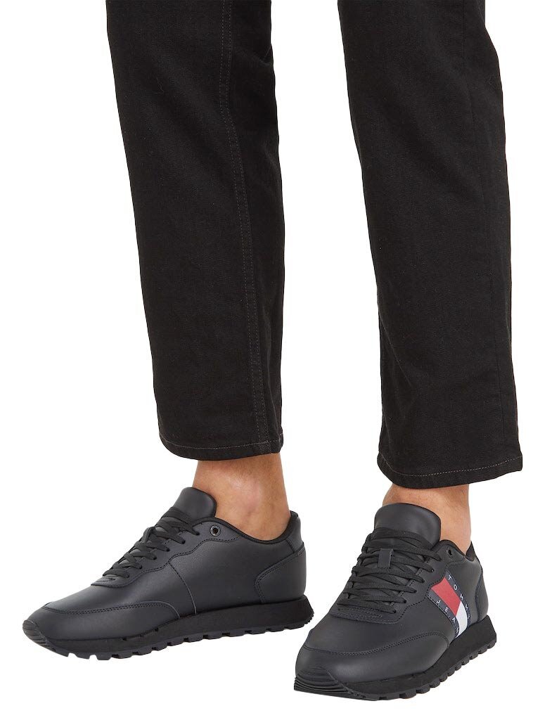 Sportiniai batai vyrams Tommy Hilfiger Jeans 53263, juodi цена и информация | Kedai vyrams | pigu.lt