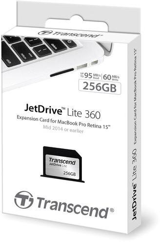 Transcend SD JetDrive Lite 360 256GB kaina ir informacija | Atminties kortelės fotoaparatams, kameroms | pigu.lt