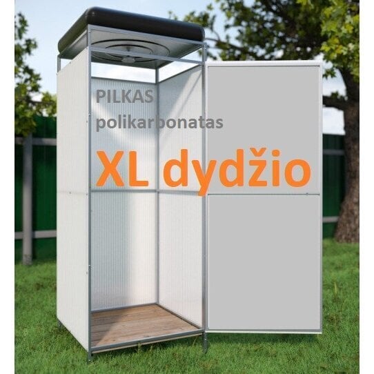 Lauko dušas XL, pilkas цена и информация | Sodo nameliai, malkinės, pastogės | pigu.lt