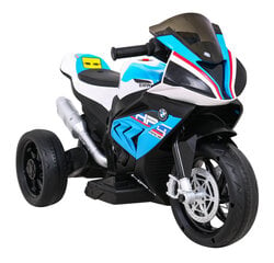 Vaikiškas elektrinis motociklas - Bmw HP4, mėlynas kaina ir informacija | Elektromobiliai vaikams | pigu.lt