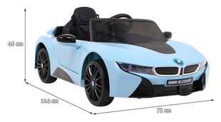 Vienvietis elektromobilis Bmw I8 LIFT, mėlynas kaina ir informacija | Elektromobiliai vaikams | pigu.lt