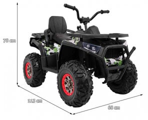 Keturratis Quad ATV Desert, kamufliažinis kaina ir informacija | Elektromobiliai vaikams | pigu.lt