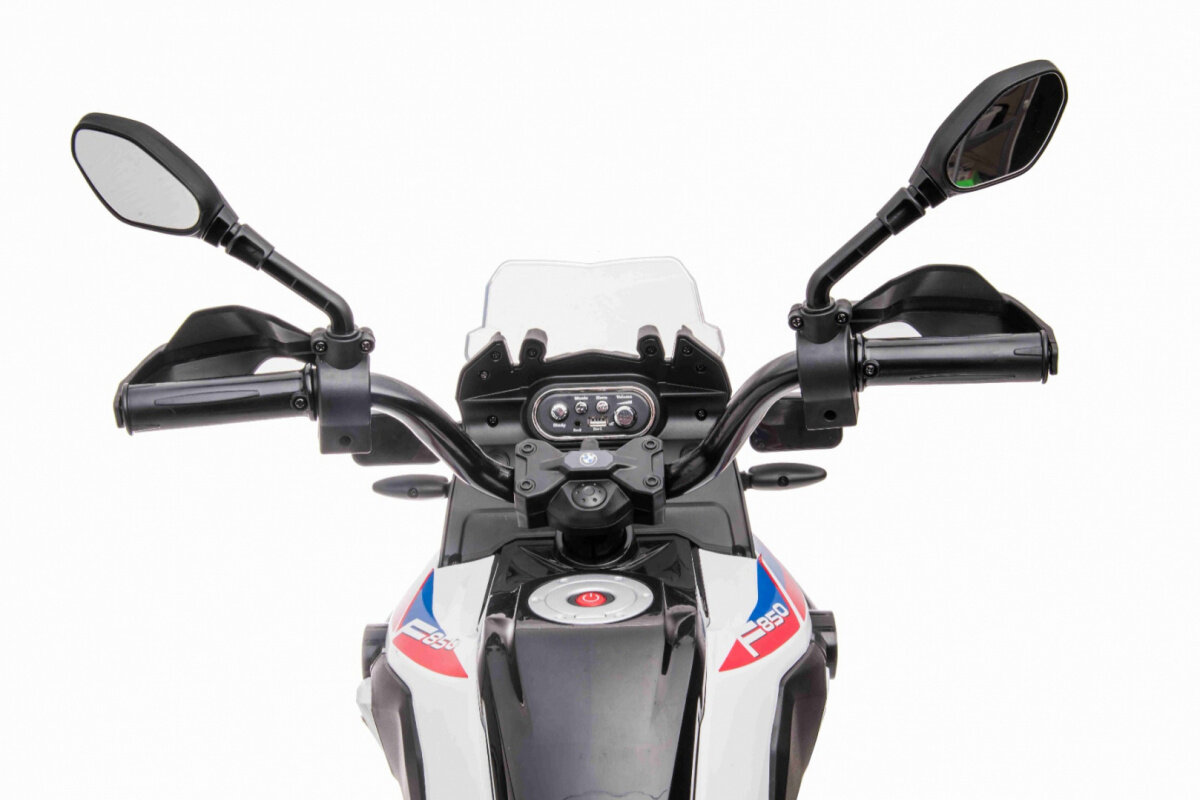 Elektrinis motociklas BMW F850GS, baltas kaina ir informacija | Elektromobiliai vaikams | pigu.lt