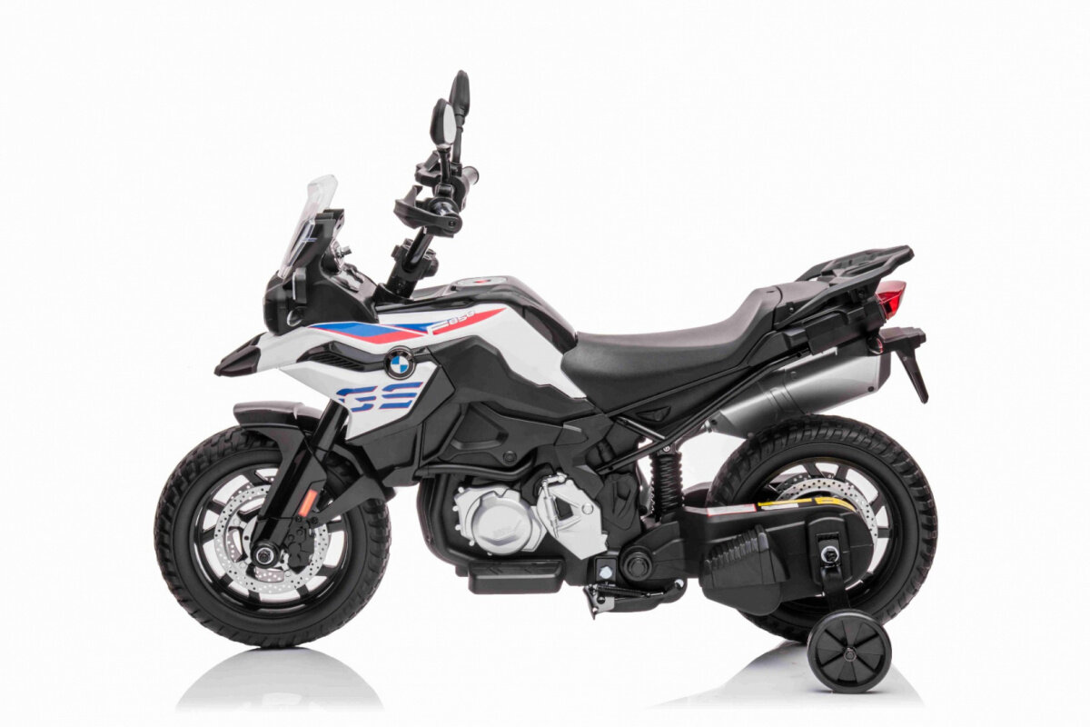 Elektrinis motociklas BMW F850GS, baltas kaina ir informacija | Elektromobiliai vaikams | pigu.lt