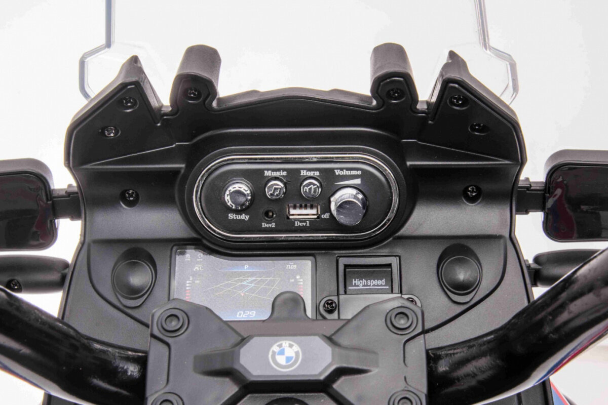 Elektrinis motociklas BMW F850GS, baltas kaina ir informacija | Elektromobiliai vaikams | pigu.lt