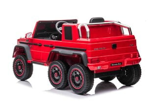 Vienvietis elektromobilis Mercedes G63 6x6 AMG, raudonas kaina ir informacija | Elektromobiliai vaikams | pigu.lt