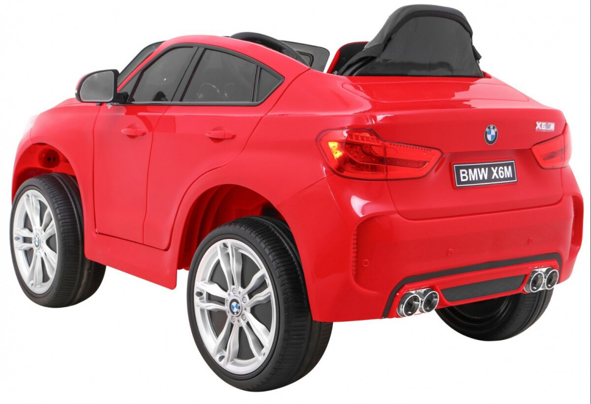 Vienvietis elektromobilis Bmw X6M, raudonas цена и информация | Elektromobiliai vaikams | pigu.lt