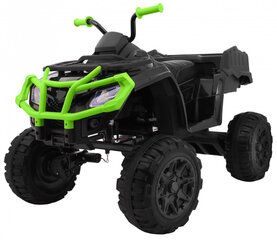 Детский квадроцикл Quad XL, черный и зеленый цена и информация | Электромобили для детей | pigu.lt